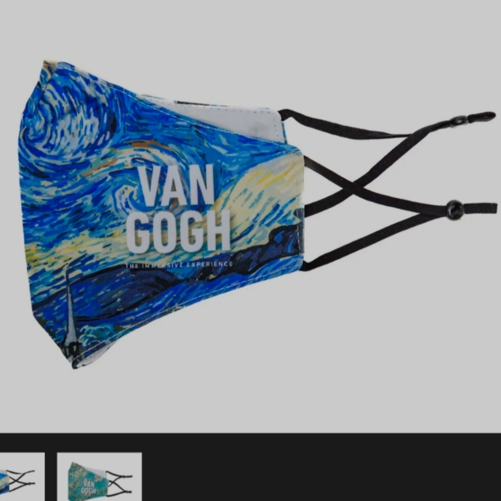 Van Gogh Immersive Nwt Adjustable Face Mask